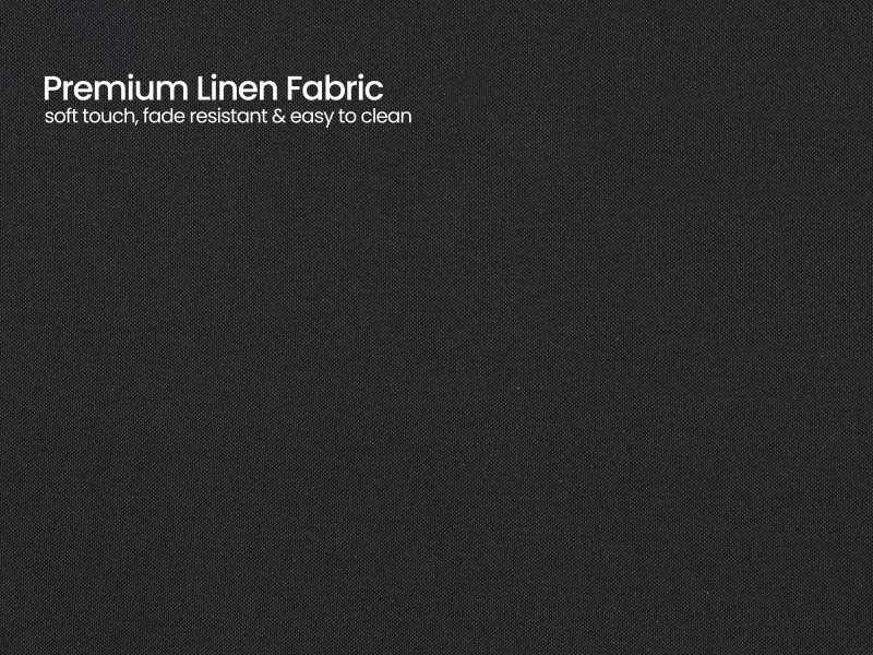 Chloe King Size Double Bed in Black Color